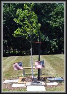 Tree planted by the Potomac Garden Club in memory of two local Sailors