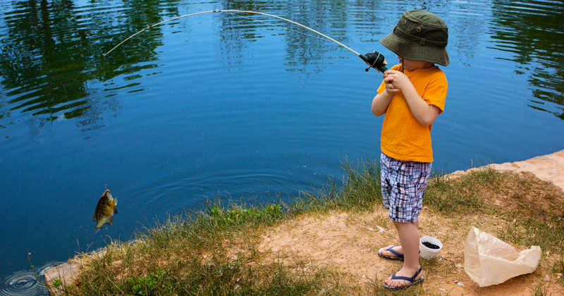 kid fishing - Town of Williamsport