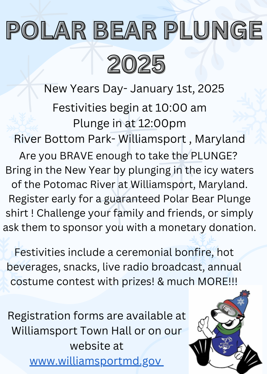 Md Polar Bear Plunge 2025 Registration - Todd M. Anderson